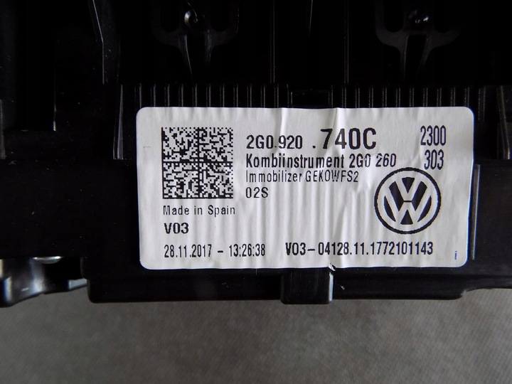 фото №8, Vw polo 2g 1.0 mpi спидометр 2g0920740c