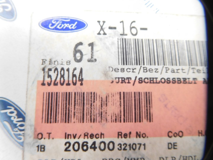 фото №9, Pas безпеки заднє ліве ford c-max 1528164