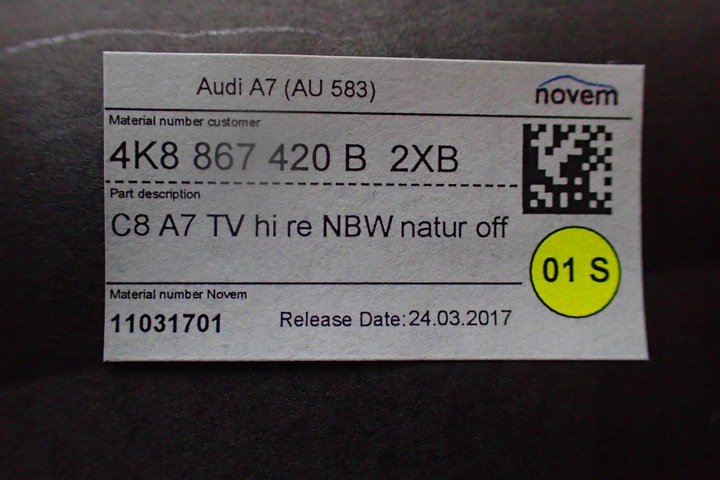 фото №6, Audi a7 4k планка декоративна двері tp 4k8867420b