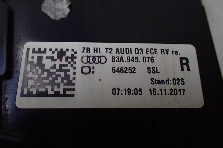 фото №6, Audi q3 f3 83a лампа зад права 83a945076