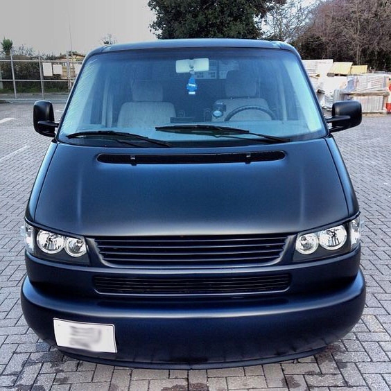 фото №11, Vw transporter t4 лампы фары чёрный кольца led