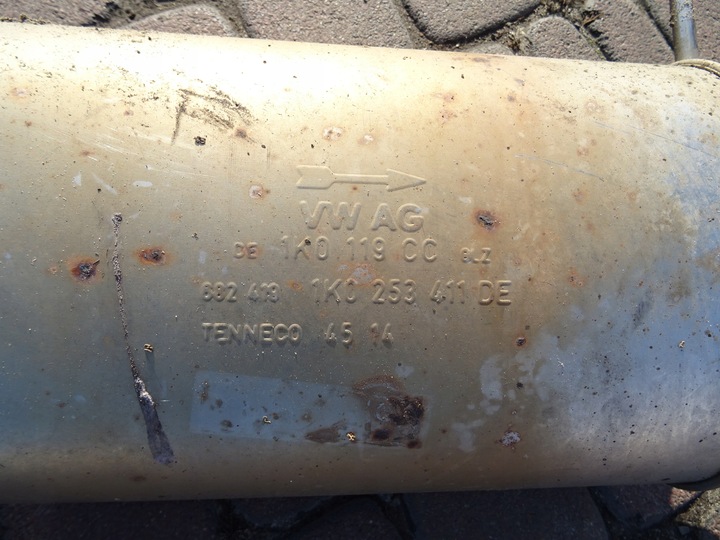 фото №6, Vw beetle 5c 1.6 2.0 tdi глушник кінцевий вихлоп труба випускна