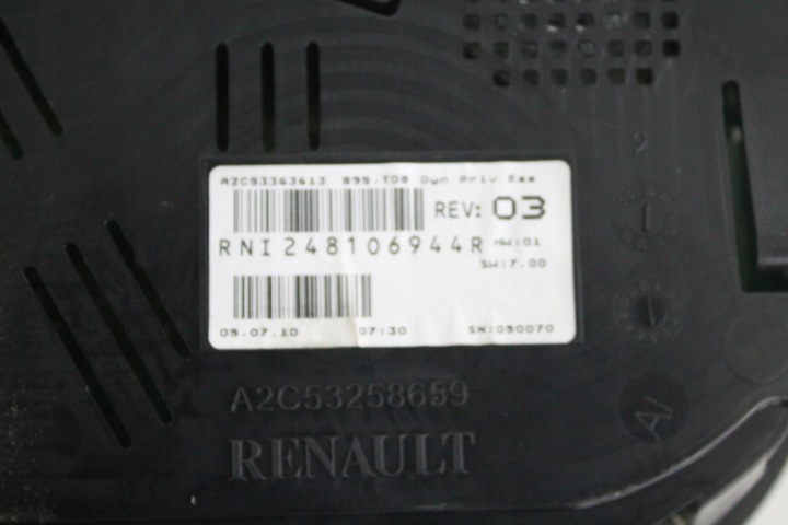 фото №6, Панель приладів 248100342r renault megane iii uk