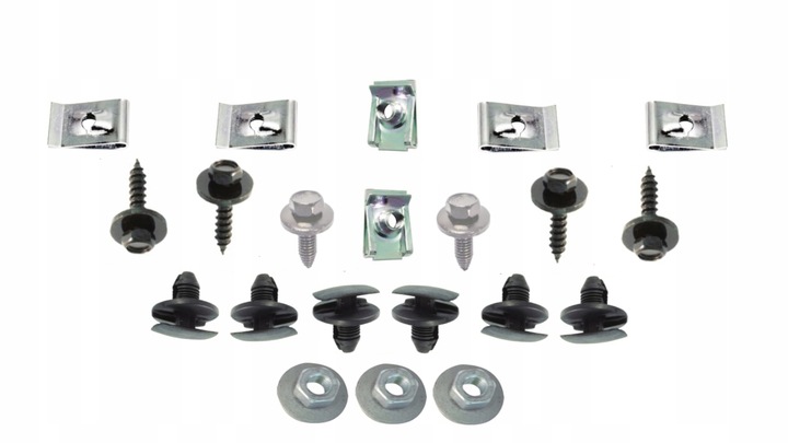 фото №1, Набір кліпси кріплення підкрилки berlingo partner ds4