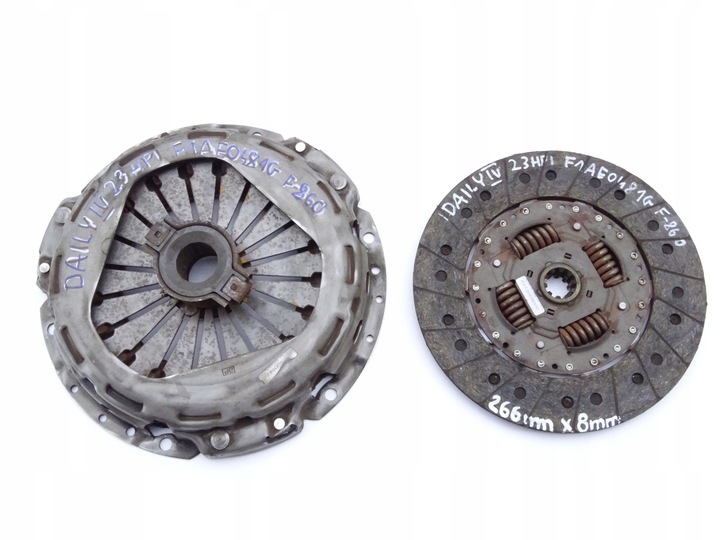 фото №1, Iveco daily iv v 06-14 2.3 hpi зчеплення притиск диск 266mm 8mm