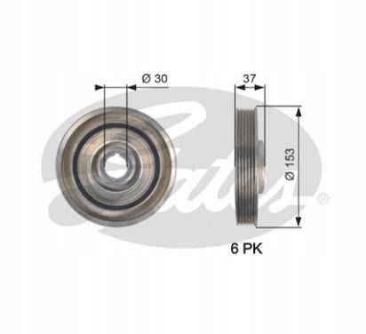 фото №3, Колесо пасове вала колінчастого gates tvd1090