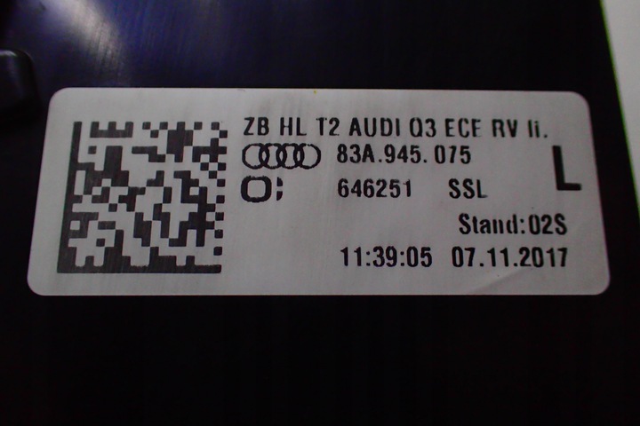 фото №6, ^-^ audi q3 f3 83a лампа зад левая 83a945077
