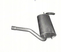 фото №1, Глушник кінцевий ford focus mk3 poj.1,6 od 11r.+obejma