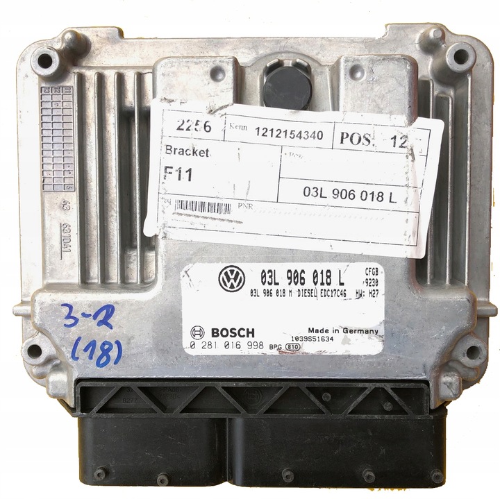 фото №1, Ecu seat alhambra 2.0tdi 03l906018l 0281016998