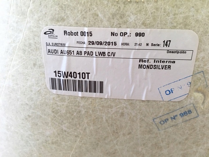 фото №12, Audi a8 d5 18- потолок 4n4867505a оригинальная