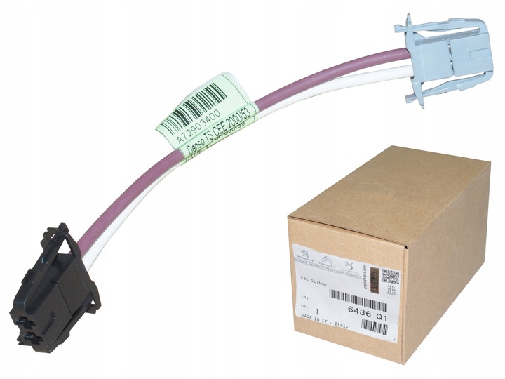 фото №1, Джгут кабель штекер вентилятор citroen fiat peugeot itp.