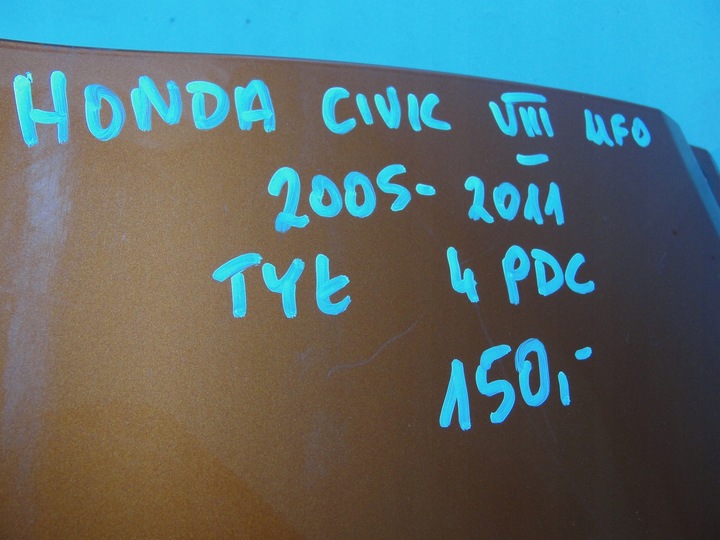 фото №9, Бампер зад задній honda civic viii ufo 4pdc 05-11