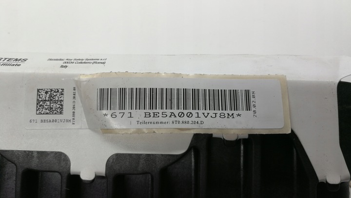 фото №7, Подушка безопасности audi a4 b8 a5 8t q5 8t0880204d