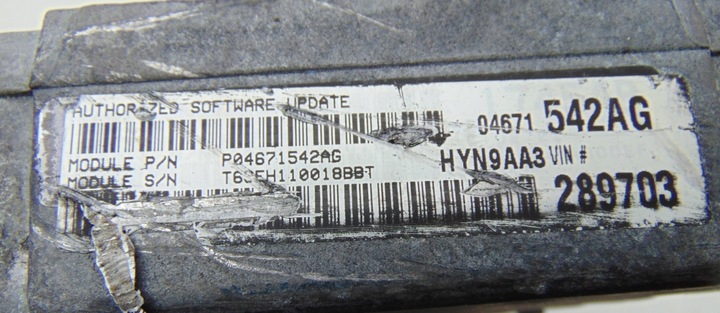 фото №5, Компьютер p04671542ag hyn9aa3 chrysler pt cruiser
