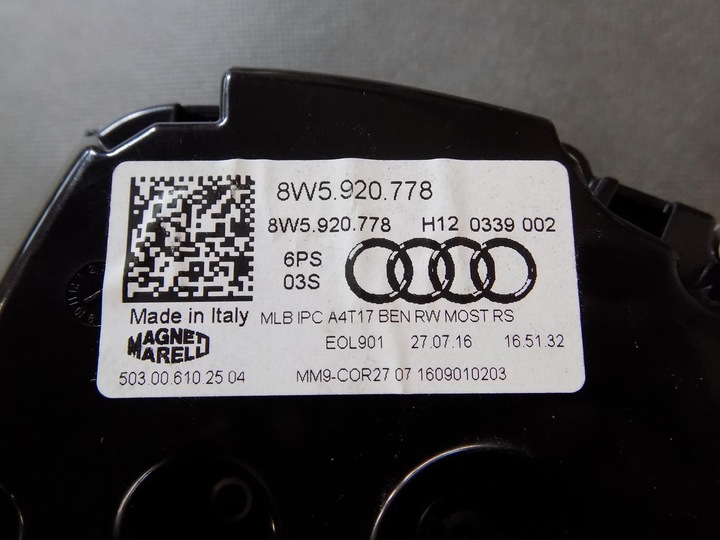 фото №6, Audi rs5 8w спидометр приборы 8w5920778 720km