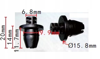 фото №2, Штифт кліпса планки захисні накладки крила audi a7 q3 q5