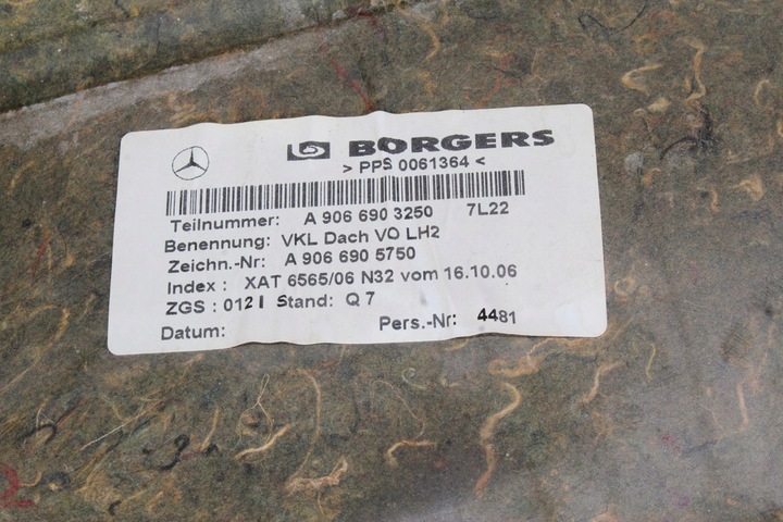 фото №8, Стеля mercedes sprinter 906 a9066903250