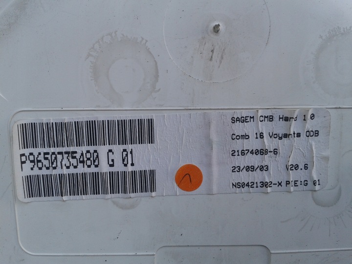 фото №6, Спідометр  citroen c3 pluriel 1.6 benz p9650735480 g