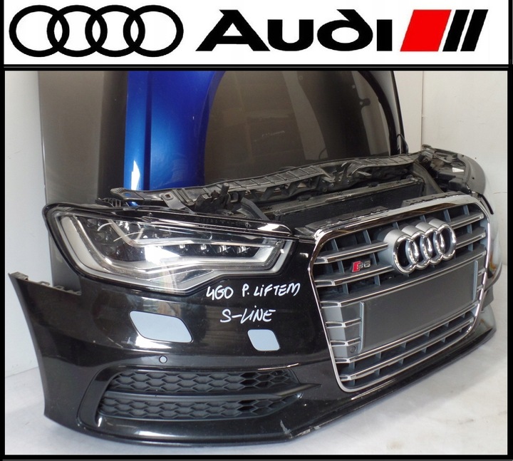 фото №1, Audi a6 c7 s-line бампер капот лампа перед