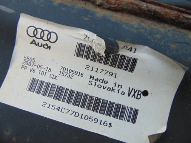 фото №10, Ось задняя зад audi q7 4l0 3.0 tdi