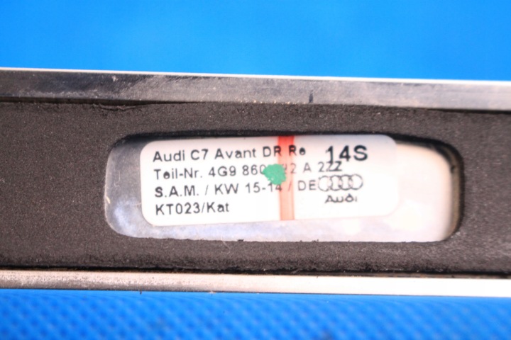 фото №12, Audi a6 c7 рейлинг крышный правое хром 2014r 4g9860022a