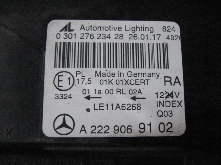 фото №6, Права - повний led - ніч vision - mercedes s клас w222