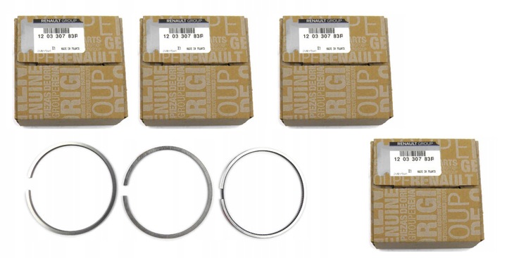 фото №4, Кольца поршневые renault megane clio 1.5dci kpl na 4 поршни оригинал