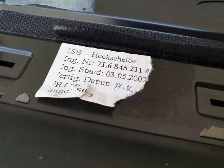 фото №4, Стекло крышки багажника vw touareg 7l eu другие