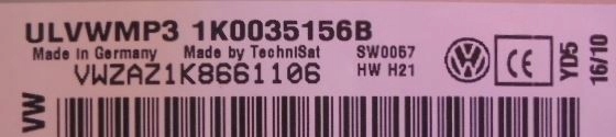 фото №6, Vw golf vi радио cd 1k0035156b