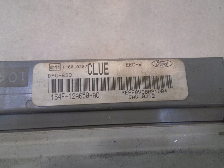 фото №6, Блок керування двигуна focus mk1 1.8tddi 1s4f12a650ac