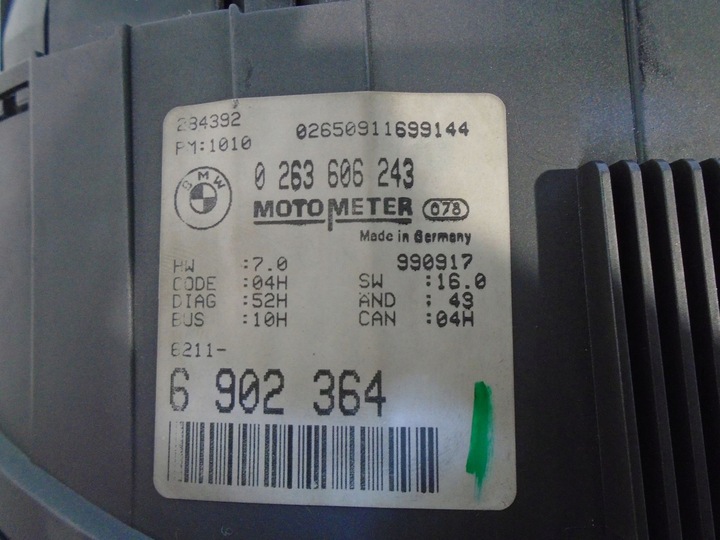фото №12, Спідометр  bmw e46 320d 2.0d 0263606243 6902364