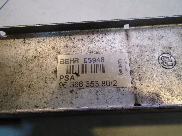 фото №5, Інтеркулер peugeot 307 2.0 hdi 9636635380/2 66948