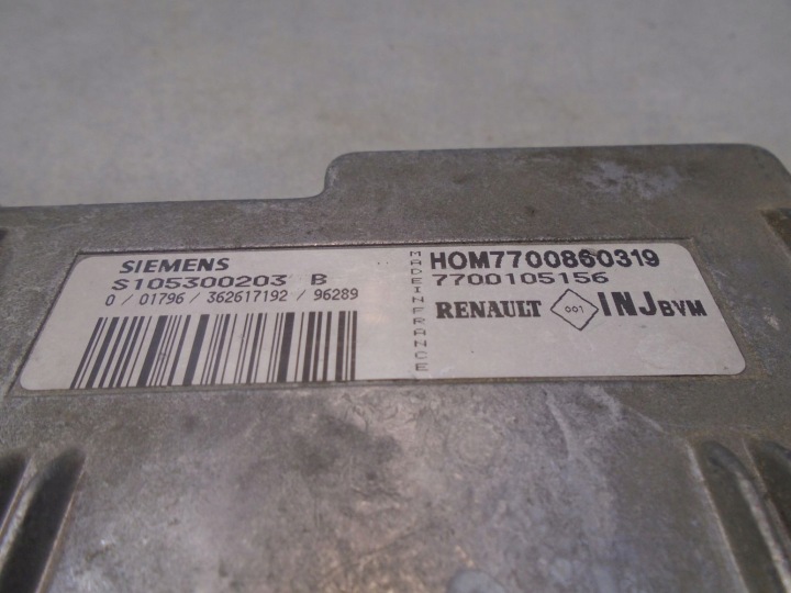 фото №7, Блок керування двигуном (ecu) renault megane i 1.6 s105300203b