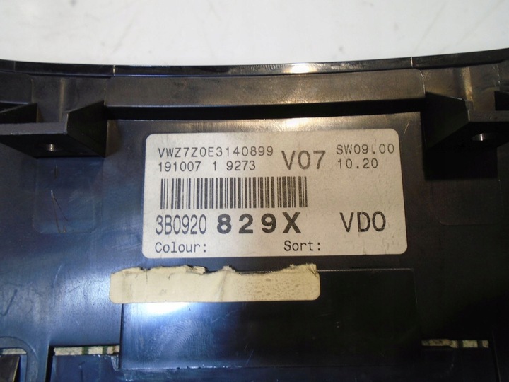 фото №7, Спідометр  vw passat b5 рестайлінг 1.9 tdi 3b0920829x