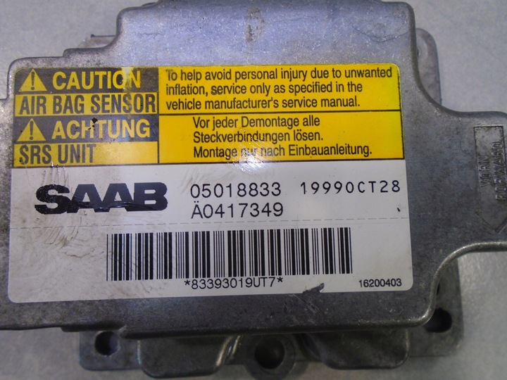 фото №4, Модуль подушка безпеки saab 9-3 05018833 a0417349