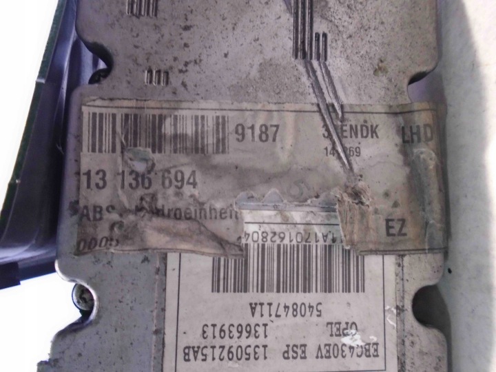 фото №7, Блок управления abs opel vectra c 13136694 136633913