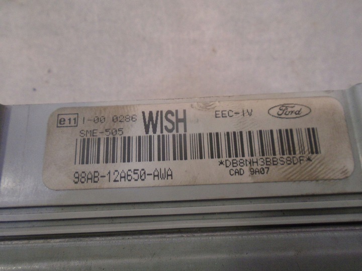 фото №6, Комп'ютер двигуна ford escort 1.6 16v 98ab12a650awa