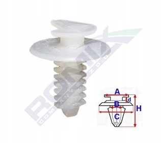 фото №3, Клипса alfa, fiat,citroen, lancia romix 11026 5 szt.