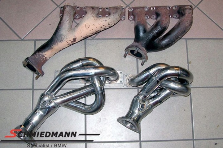 фото №8, Коллектор выпускной schmiedmann bmw e39 m52 520i 523i 525i 528i пауки (выпускной коллектор)