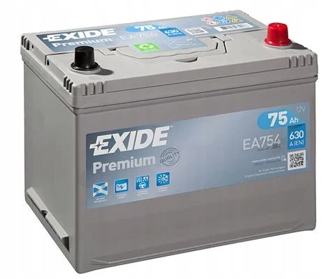 АКУМУЛЯТОР EXIDE PREMIUM 12V 75AH 630A(EN) R+