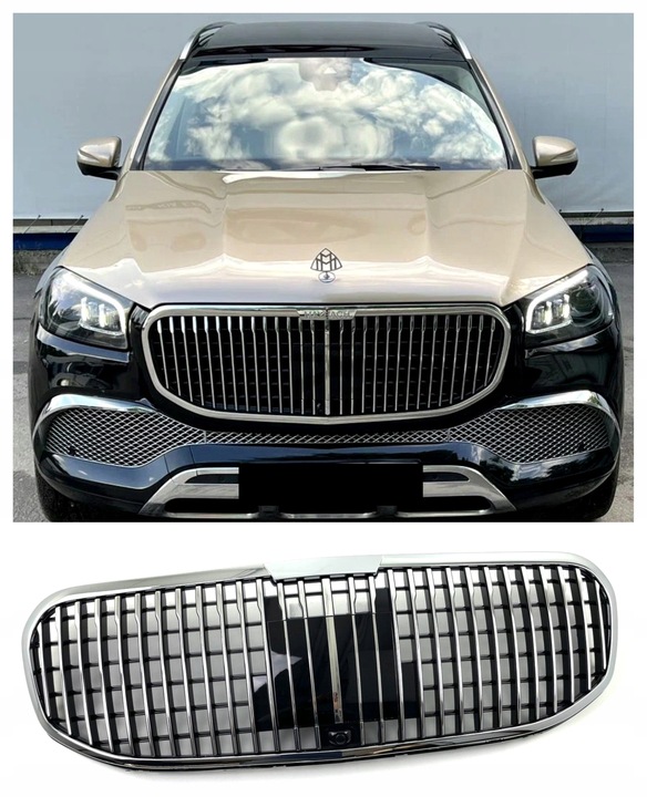 фото №1, Решётка радиатора mercedes gls x167 maybach стиль amg решётка