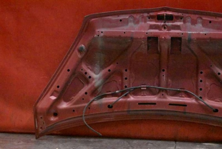 фото №14, Капот крышка двигателя красная mitsubishi colt 6 vi z30 02-09