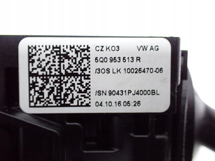 фото №9, Кермовий/підкермовий перемикач стрічка комбінований 5q0953507hq skoda octavia iii 5e 16r