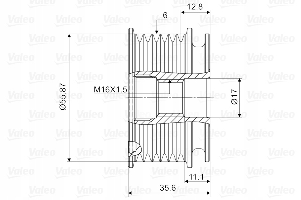 фото №1, Генератор - зчеплення jednokierunkowe valeo