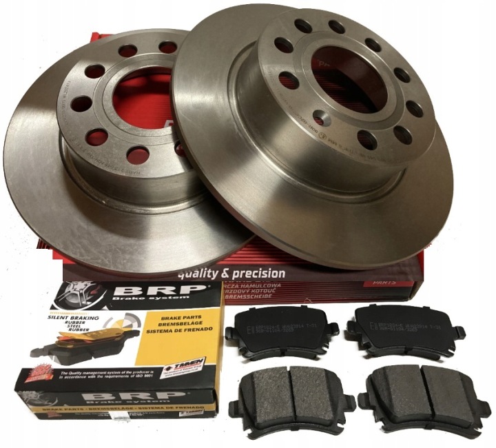 фото №12, Тормозные диски тормозные колодки зад audi a3 seat octavia 2 vw golf 5 6 touran 260mm