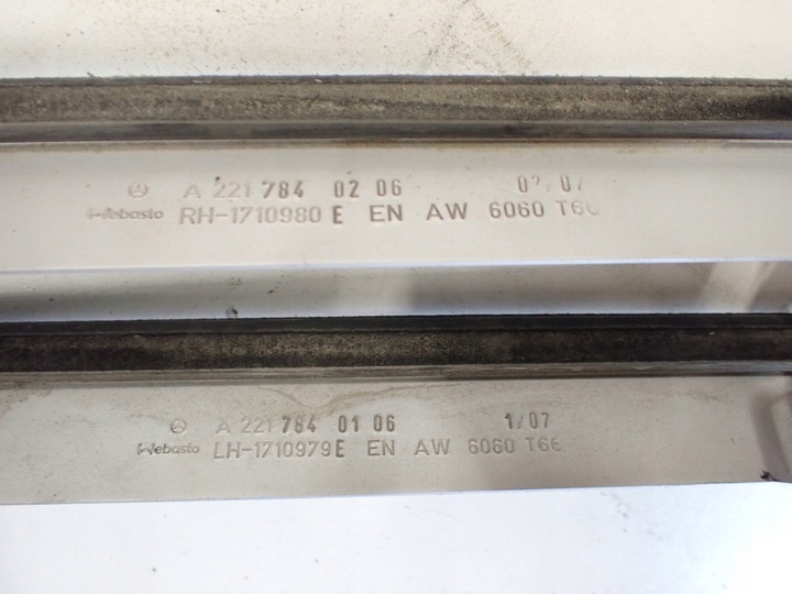 фото №6, Планки панорамы крыша mercedes w221 kpl s класс