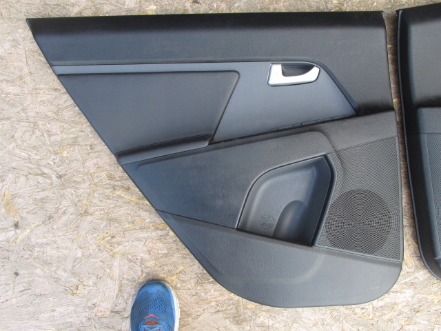 фото №5, Kia sportage iii 2010-2015r. обшивки оббивка двері комплект чорна шкіра
