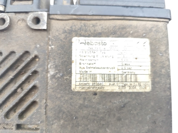 фото №5, Вебасто отопление стояночный piecyk chrysler voyager iv дизель 98368c