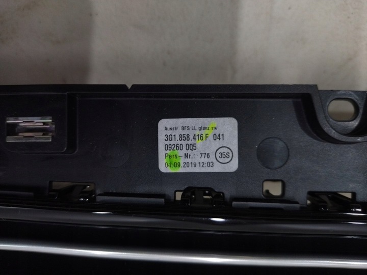 фото №16, 3g1858416f ґрати повітропровід консолі середньої vw arteon 2019+