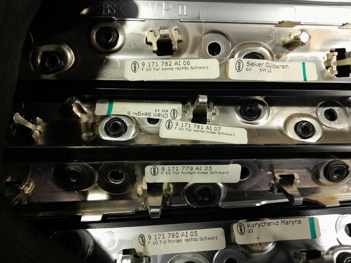 фото №10, Bmw 5 f10 f11 планка декоры дверь панели консоли комплект eu 9166649